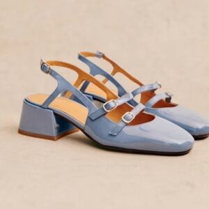 🩵 ISO 🩵 blue Sézane Paula babies (taille 37/sz 6)